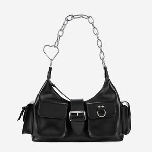 The Kooples Amelia Chain Bag, By Amelia Gray, Genuine Leather Made in Italy